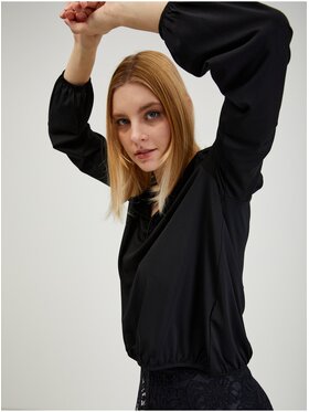 Orsay Orsay Bluzka 178181-660000__L Czarny Regular Fit