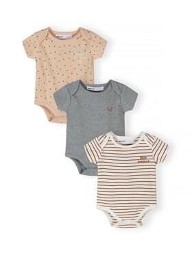 minoti minoti Body 28BABYRIB26 Szary Regular Fit