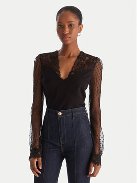 Morgan Morgan Bluză 252-TARSILA Negru Slim Fit