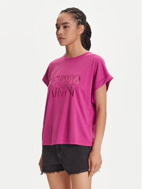 Emporio Armani Emporio Armani Póló EW000616 AF12187 UA227 Rózsaszín Loose Fit
