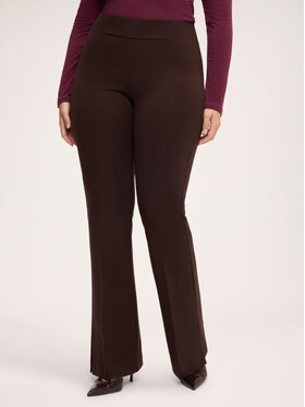 Fiorella Rubino Fiorella Rubino Pantaloni di tessuto P072L002489N022 Marrone Flare Fit