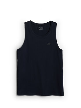 4F 4F Tank top BASIC 5 Granatowy Regular Fit