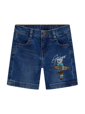 Guess Guess Дънкови шорти N6GD12 D4CA0 Тъмносин Regular Fit