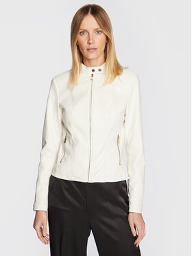 Marciano Guess Marciano Guess Bunda z imitácie kože 3RGL13 9646Z Écru Slim Fit