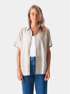 TeeShoppen TeeShoppen Koszula 'Basic Collection' Beżowy Regular Fit