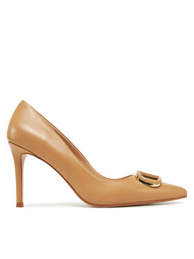 TWINSET TWINSET Pantofi cu toc subțire 251TCP060 Maro