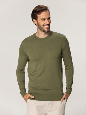 Willsoor Willsoor Sweter 66605 Zielony Regular Fit