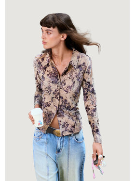 Desigual Desigual Πουκάμισο TS_NAOMI Μαύρο Casual Fit