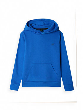 4F 4F Bluza BASIC_ Niebieski Regular Fit