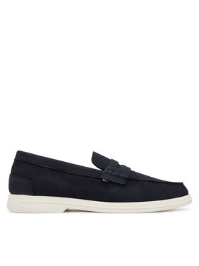 Tommy Hilfiger Tommy Hilfiger Mokasinai Nubuck P Loafer FM0FM05350 Tamsiai mėlyna