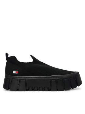 Tommy Jeans Tommy Jeans Sportcipők Tjw Chunky Knit Sneaker EN0EN03014 Fekete