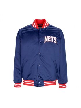 Mitchell & Ness Mitchell & Ness Bunda bomber HEAVYWEIGHT SATIN JACKET NEW JERSEY NETS Tmavomodrá Regular Fit