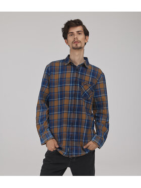 Lee Cooper Lee Cooper Koszula jeansowa SCOTT Brązowy Regular Fit
