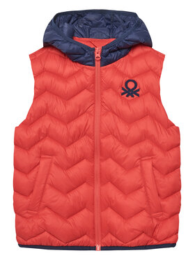 United Colors Of Benetton United Colors Of Benetton Vestă 2TWDCJ00R Roșu Regular Fit