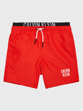 Calvin Klein Swimwear Calvin Klein Swimwear Szorty kąpielowe Medium KV0KV00022 Czerwony Regular Fit