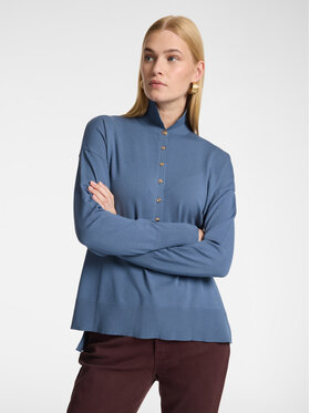 Elena Mirò Elena Mirò Sweter M038Z000799N0B4 Turkusowy Regular Fit