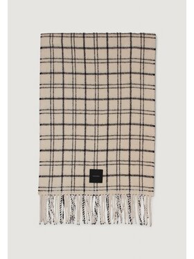 Calvin Klein Calvin Klein Szalik MINI CHECK Beżowy