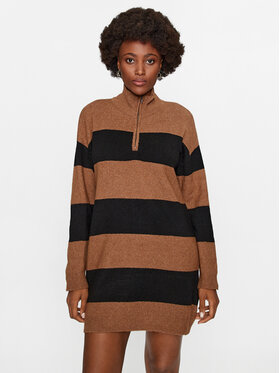 Noisy May Noisy May Pletena obleka 27028637 Rjava Regular Fit