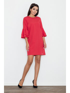 FIGL FIGL Sukienka M564 Czerwony Regular Fit