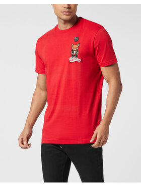 PHILIPP PLEIN PHILIPP PLEIN T-Shirt 26159 Czerwony Regular Fit