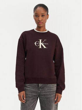 Calvin Klein Jeans Calvin Klein Jeans Bluza Monologo LV047B234G Brązowy Regular Fit