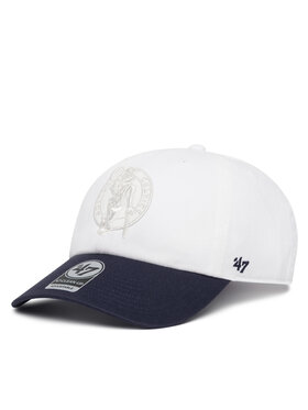 47 Brand 47 Brand Czapka z daszkiem Boston Celtics Tommy Hilfiger Courtside '47 Clean Up THCCU172GWL Biały
