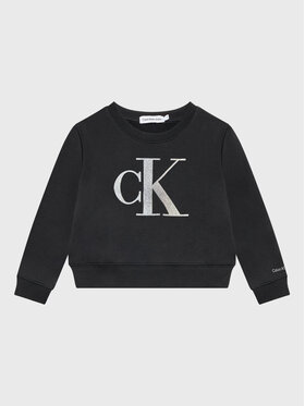 Calvin Klein Jeans Calvin Klein Jeans Bluza Metallic Monogram IG0IG01761 Czarny Relaxed Fit