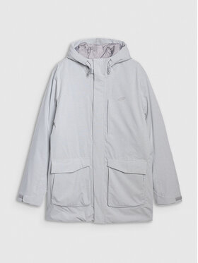 4F 4F Parka URBAN COMMUTER Szary jasny Regular Fit