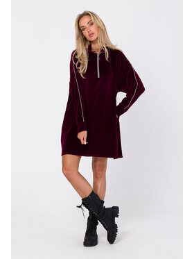 Made of Emotion Made of Emotion Vestito da giorno M764 Bordeaux Modern Fit