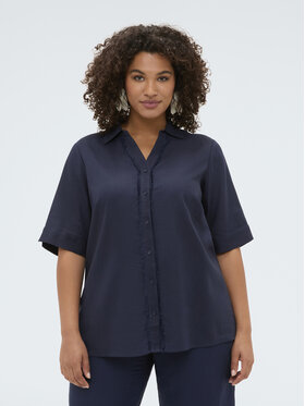 Fiorella Rubino Fiorella Rubino Camicia 5059T001465N034 Blu Boxy Fit