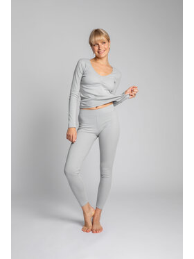 LaLupa LaLupa Pantalone del pigiama LA035 Argento Comfortable Fit