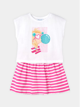 Mayoral Mayoral Set tricou și fustă 3958 Roz Regular Fit