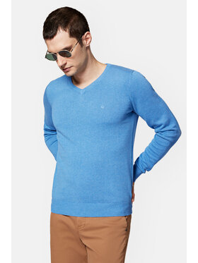Lancerto Lancerto Sweter Anthony SW073223000049 Niebieski Regular Fit