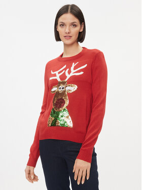 Vila Vila Pullover 14081817 Rot Regular Fit