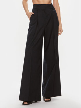 IVY OAK IVY OAK Pantaloni di tessuto Prescilla IO115169 Blu scuro Wide Leg