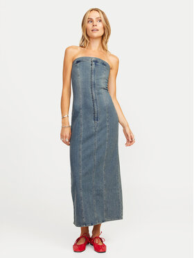 JJXX JJXX Džinsinė suknelė Tinga 12260695 Mėlyna Slim Fit