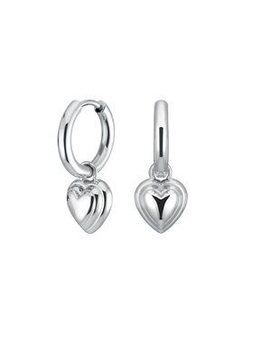 Rosefield Rosefield Kolczyki Heart Collection Srebrny
