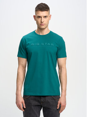 BIG STAR BIG STAR T-Shirt OLASZERD_304_150 Zielony Basic Fit
