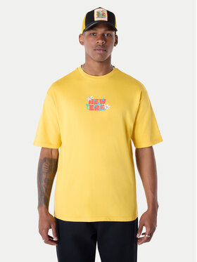New Era New Era Tricou 60596304 Galben Regular Fit