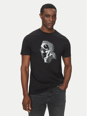 KARL LAGERFELD KARL LAGERFELD Tričko 755066 552241 Čierna Regular Fit