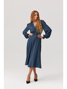 TOTU TOTU Sukienka codzienna BOLLA Dress Granatowy Regular Fit