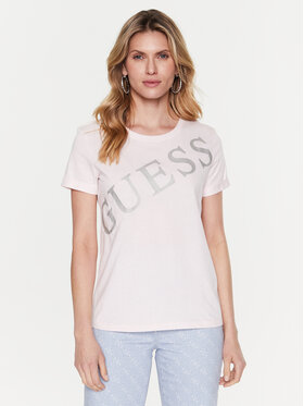 Guess Guess T-Shirt Benita W3RI27 JA914 Różowy Regular Fit