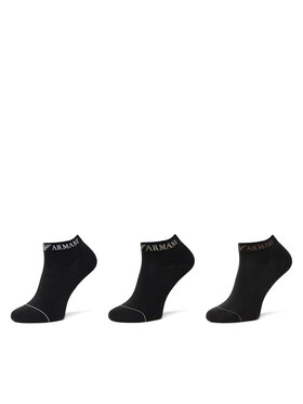 Emporio Armani Emporio Armani Набір 3 пар низьких чоловічих шкарпеток EM000550 AF12276 MC061 Чорний