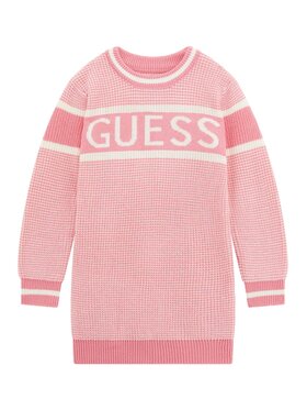 Guess Kids Guess Kids Sukienka 176331 Różowy Classic Fit