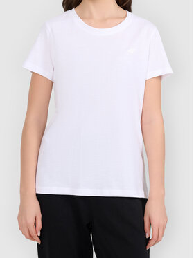 4F 4F T-Shirt 4FWMM00TTSHF3308-10S Biały Active Fit