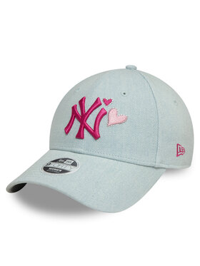 New Era New Era Czapka z daszkiem New York Yankees Denim Icon 9Forty 60595356 Błękitny