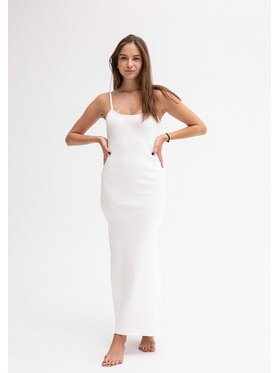 DKaren Sport DKaren Sport Sukienka codzienna DK-K-P7 Écru Slim Fit
