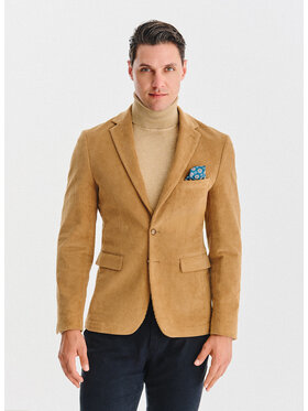 Pako Lorente Pako Lorente Marynarka P25WF-3X-003 Beżowy Slim Fit