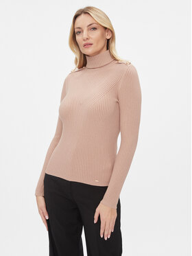 Fracomina Fracomina Dolčevita FS23WT7025K50401 Smeđa Slim Fit