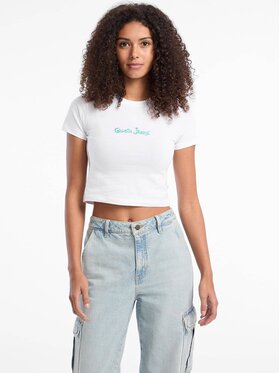 Guess Jeans Guess Jeans T-Shirt 177411 Bílá Classic Fit